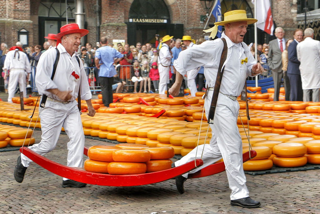 Famous cheesemarket in Alkmaar