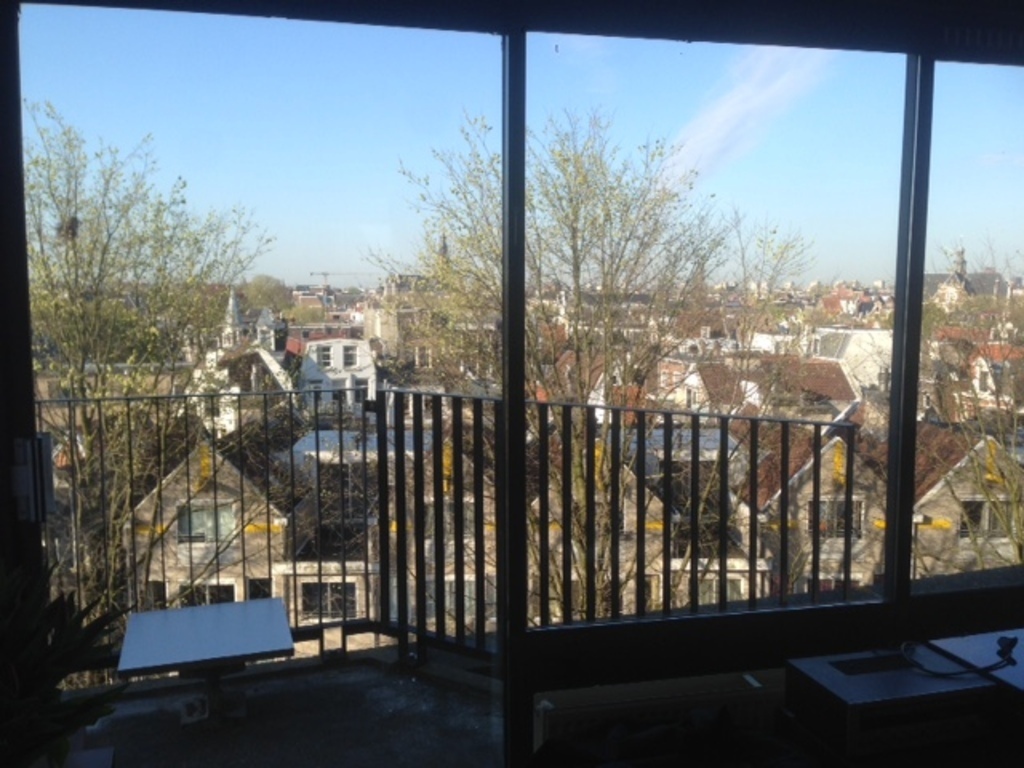 view from the sitting room on old Amsterdam