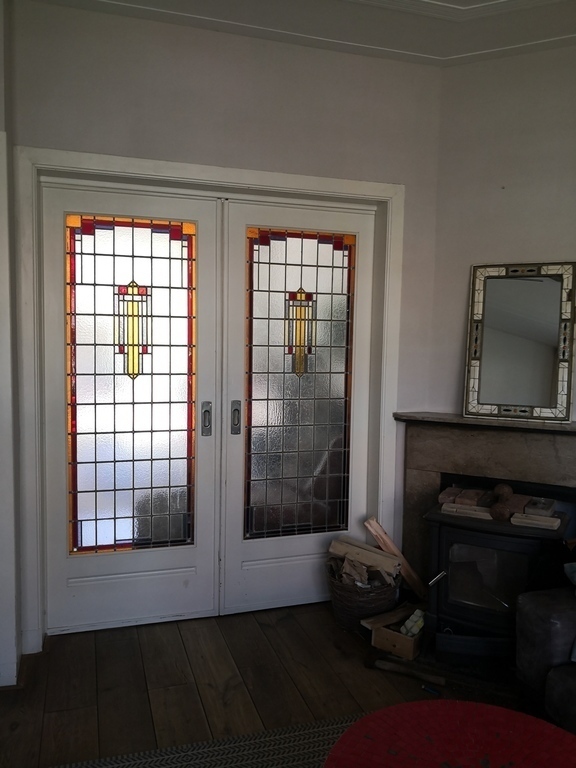 Sliding doors between Living and Sitting room