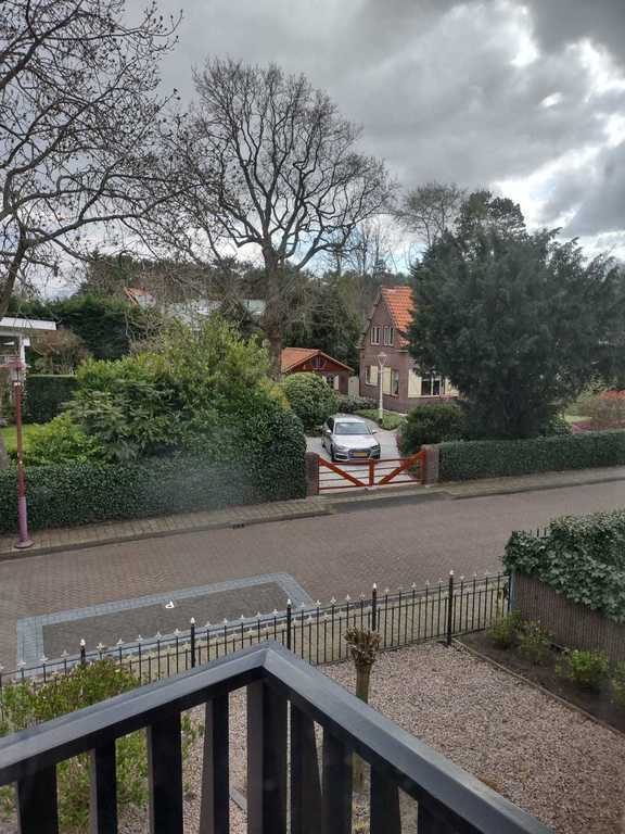 View from the front balcony on the street