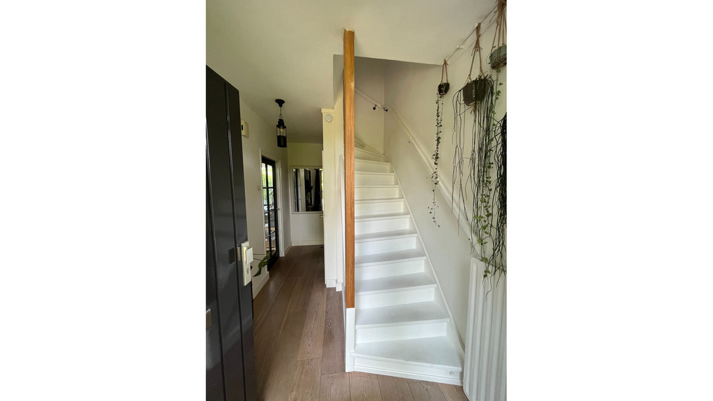 Front door entrace with stairs to the first floor