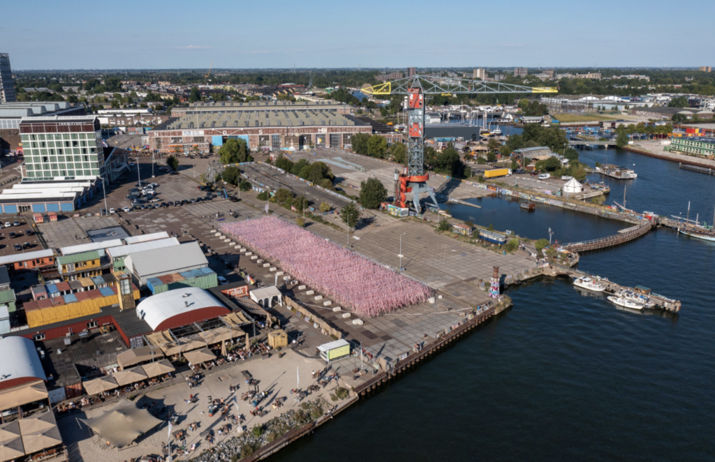 NDSM (street art museum, lots of cafes and events) is only 1,5km away