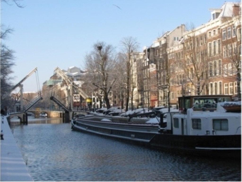 View of canal and house