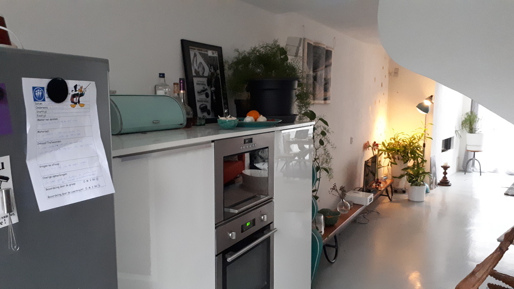 View from kitchen towards living room