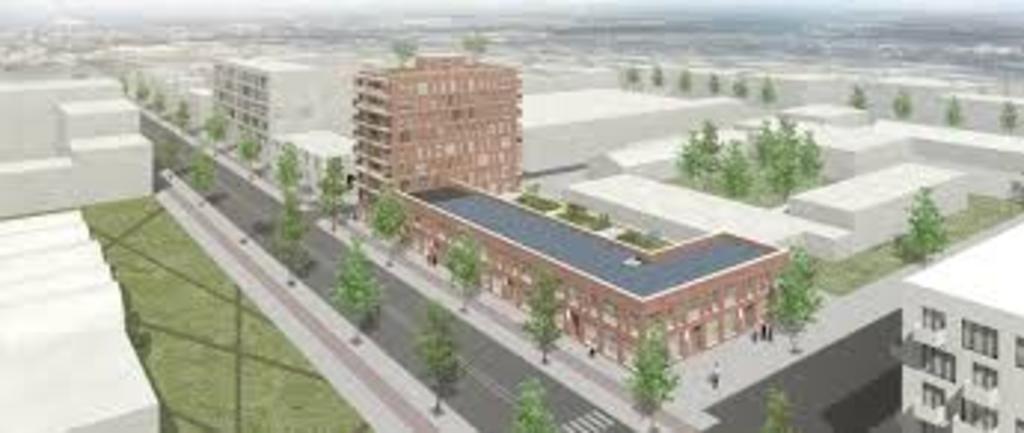 impression by the architect of the Docklands building where we have our appartment. 