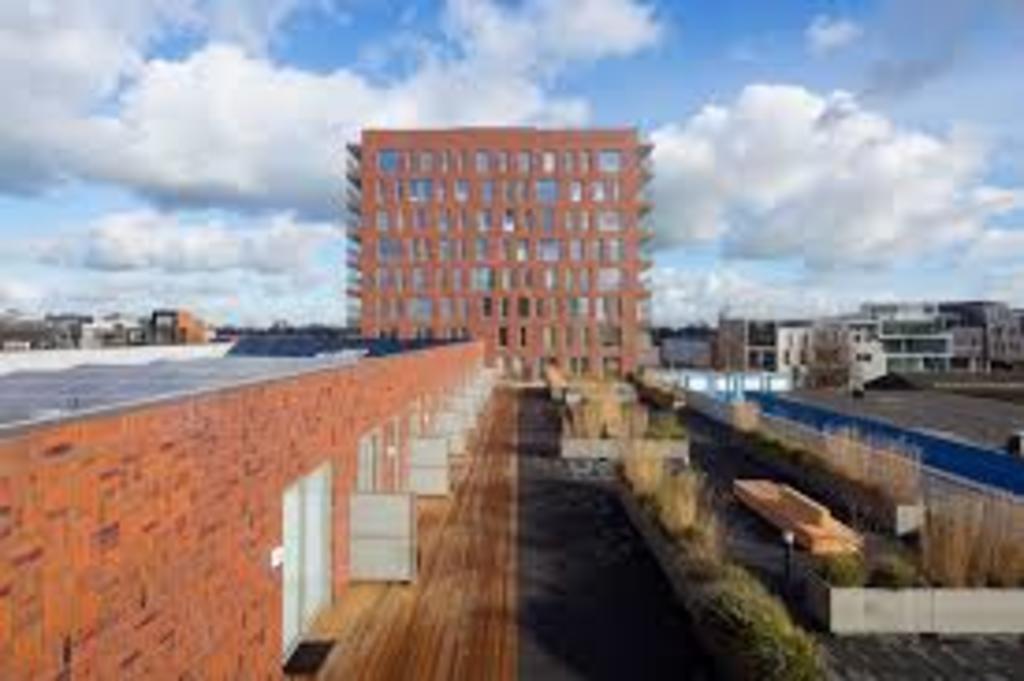 view of the building from the communal first floor terrace
