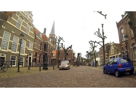 Voorschoten; Voorstraat (village centre); for restaurants and Friday market.