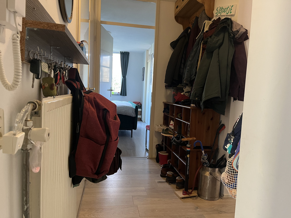 de gang als je binnenkomt