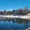 The lake during wintertime (ice skating), 5mins from our home