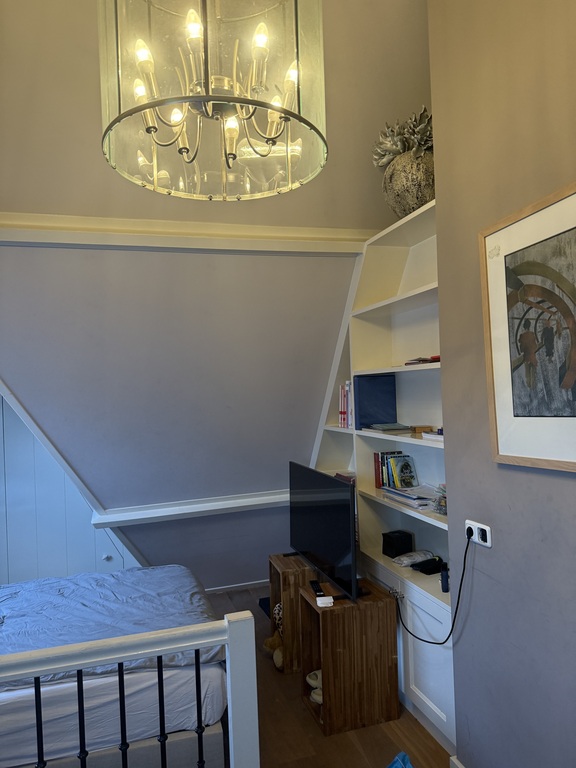 big bedroom on the 3rd floor with a double bed