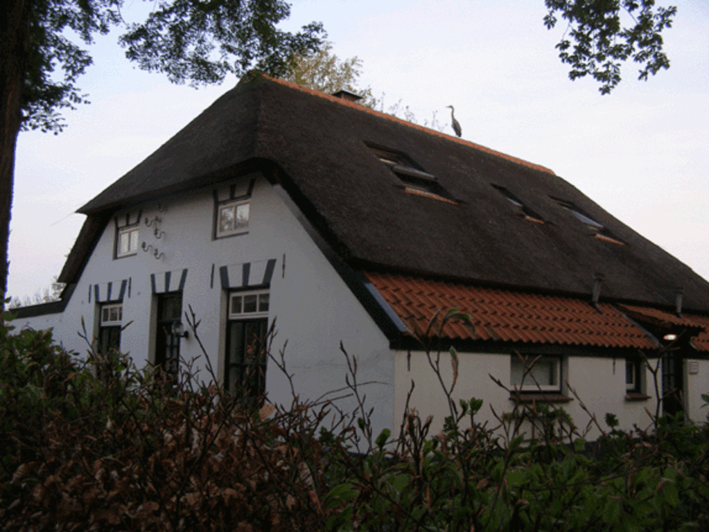 Ons boerderijtje uit 1876. Het tiny house bevindt zich in de oude deel.