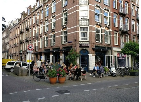 Our street, our house is a few doors from the corner.