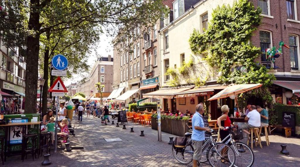 Lots of bars and restaurants in "De Pijp"