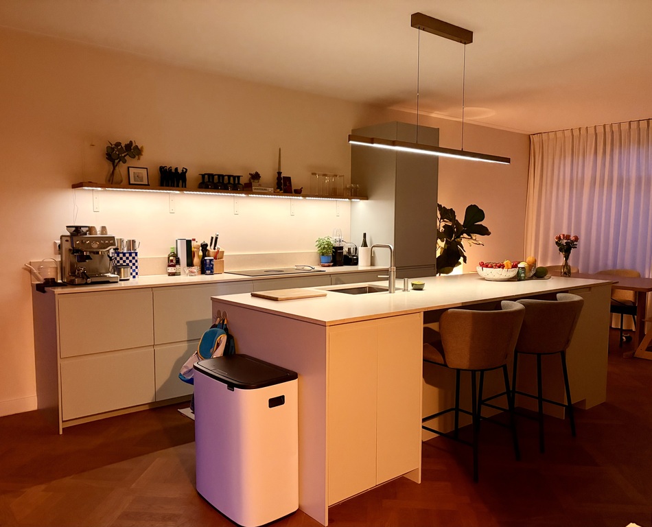 Our newly renovated kitchen by night