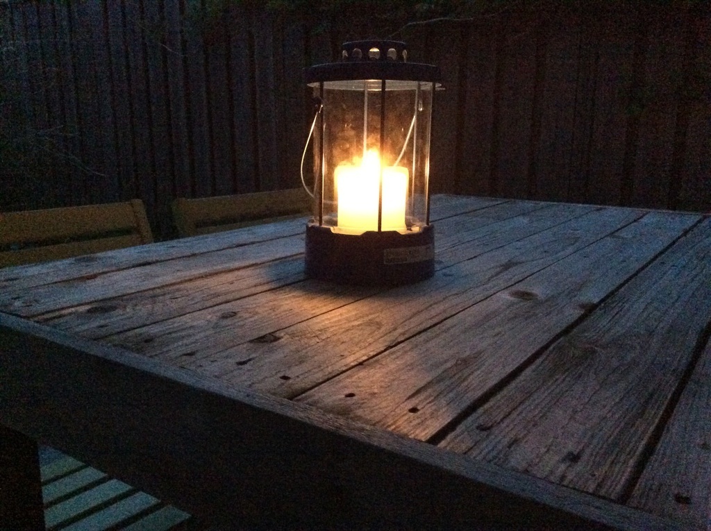 Enjoying summerevenings in our garden