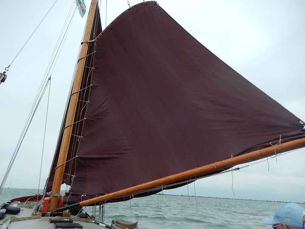op het IJsselmeer