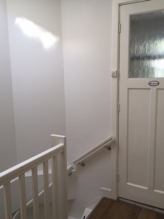 Corridor 2nd floor giving access to bathroom, master bedroom 1 + 2 and spare room.