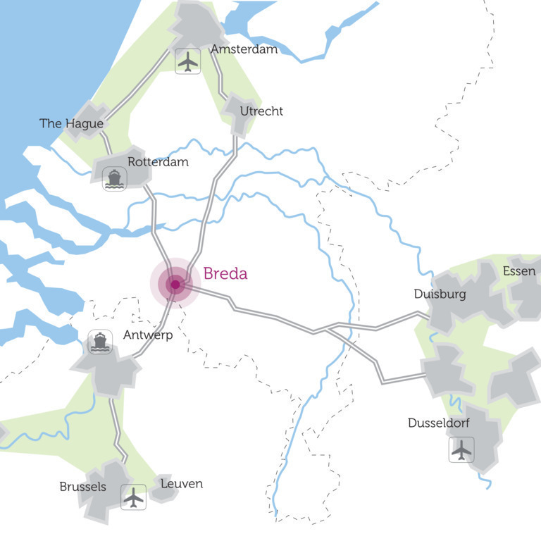 Close to beautiful places/very good trainconnection to the airport