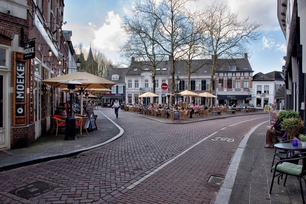 Ginnekenmarkt, walking distance from our home. Good for eating & drinking