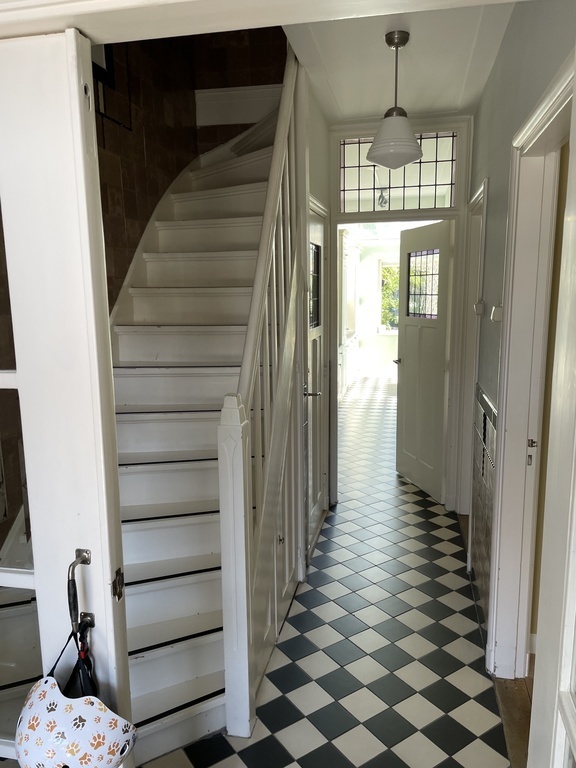 Corridor towards the kitchen and living room