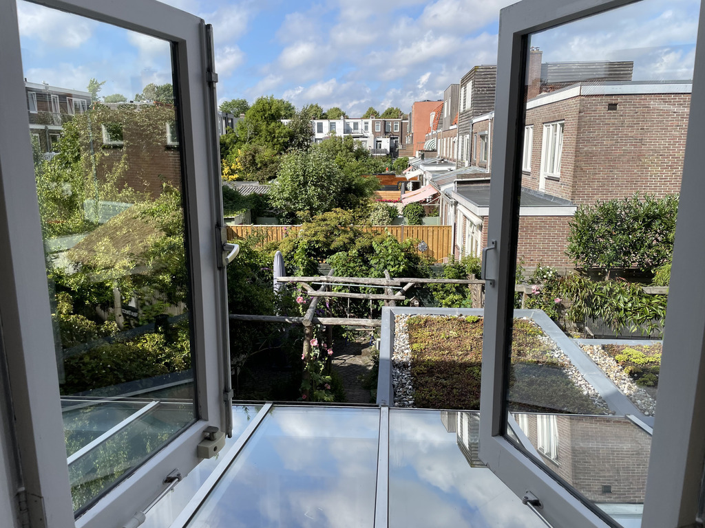 View from Janne her room - at the first floor at the back of the house