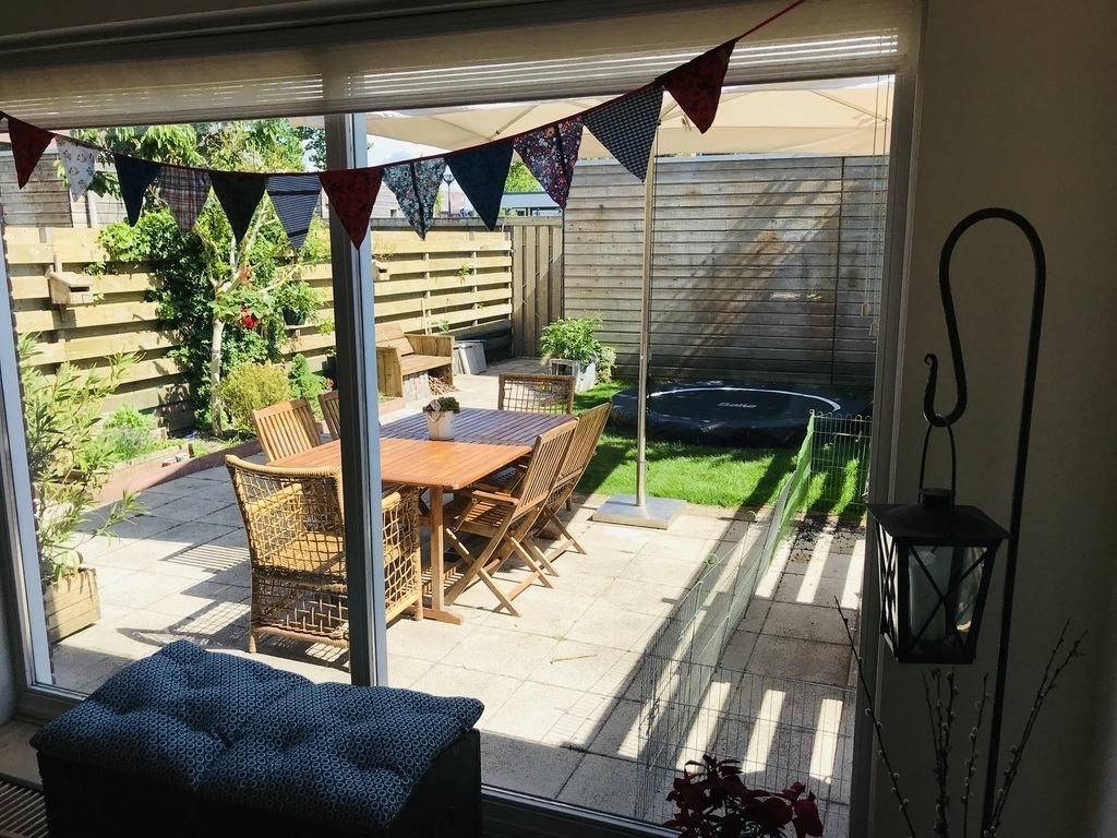 Back garden view from the dining area