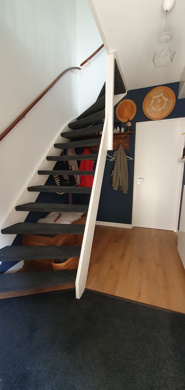 Stairs to living floor 