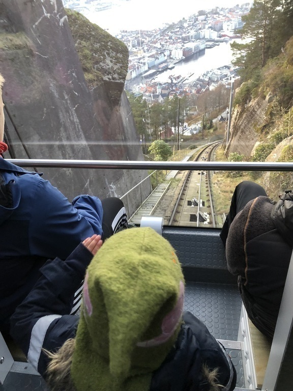 The Fløibanen cable train