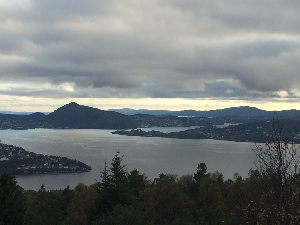 View from the Geitanuken mountain, right behind our house