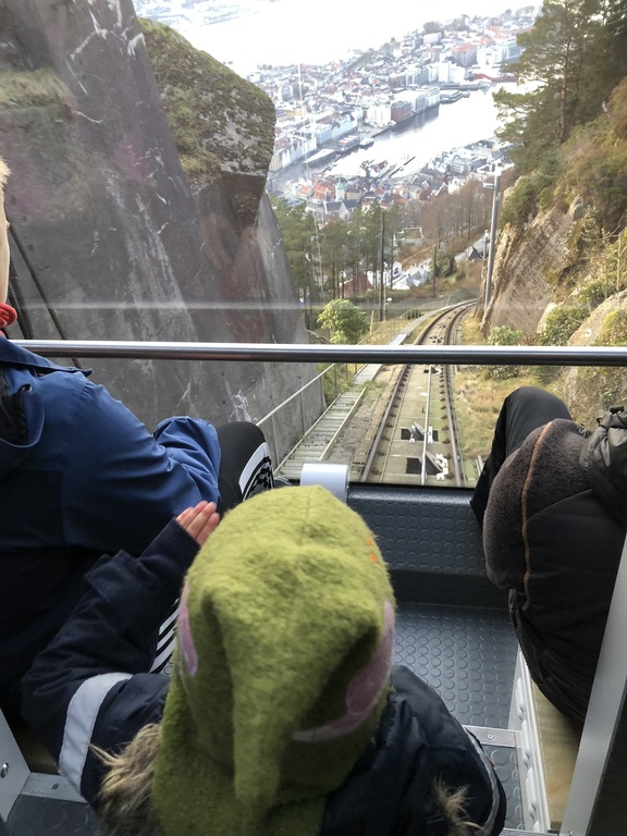 The Fløibanen cable train