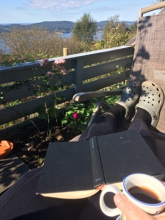 Relaxing in the garden