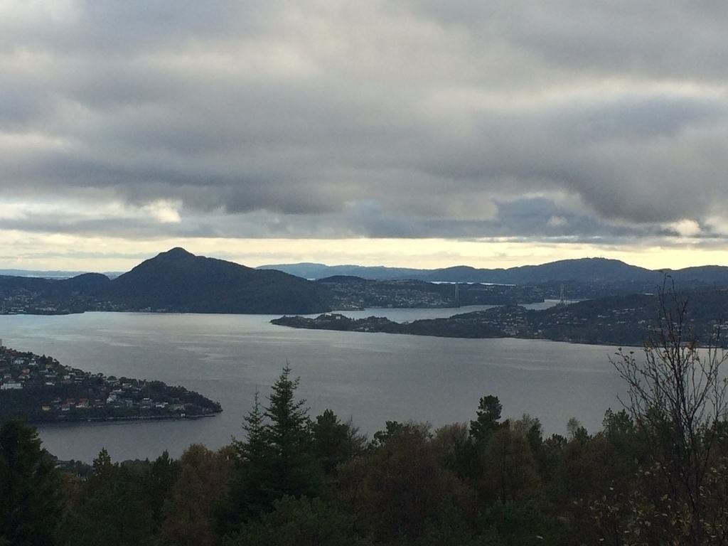 View from the Geitanuken mountain, right behind our house