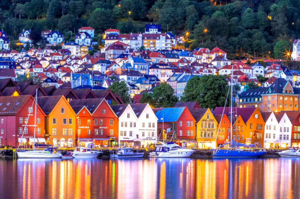 Bergen is the home of the UNESCO world heritage site Bryggen (the old Hanseatic wharf and buildings)
