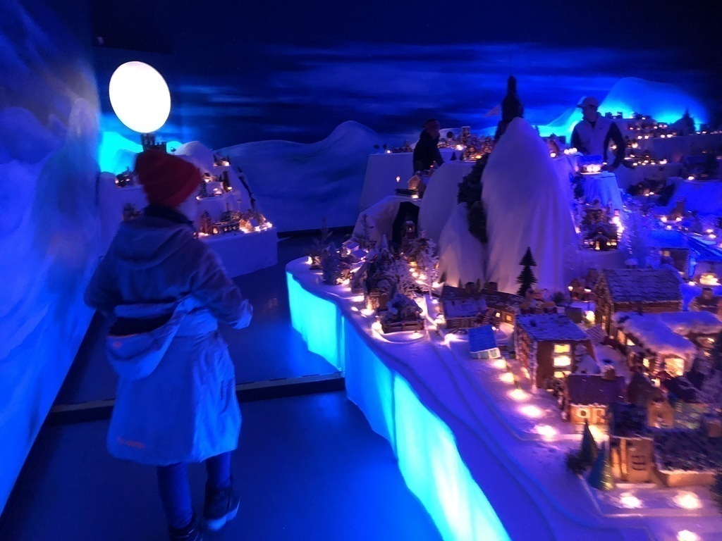 The world's largest gingerbread town in Bergen in December