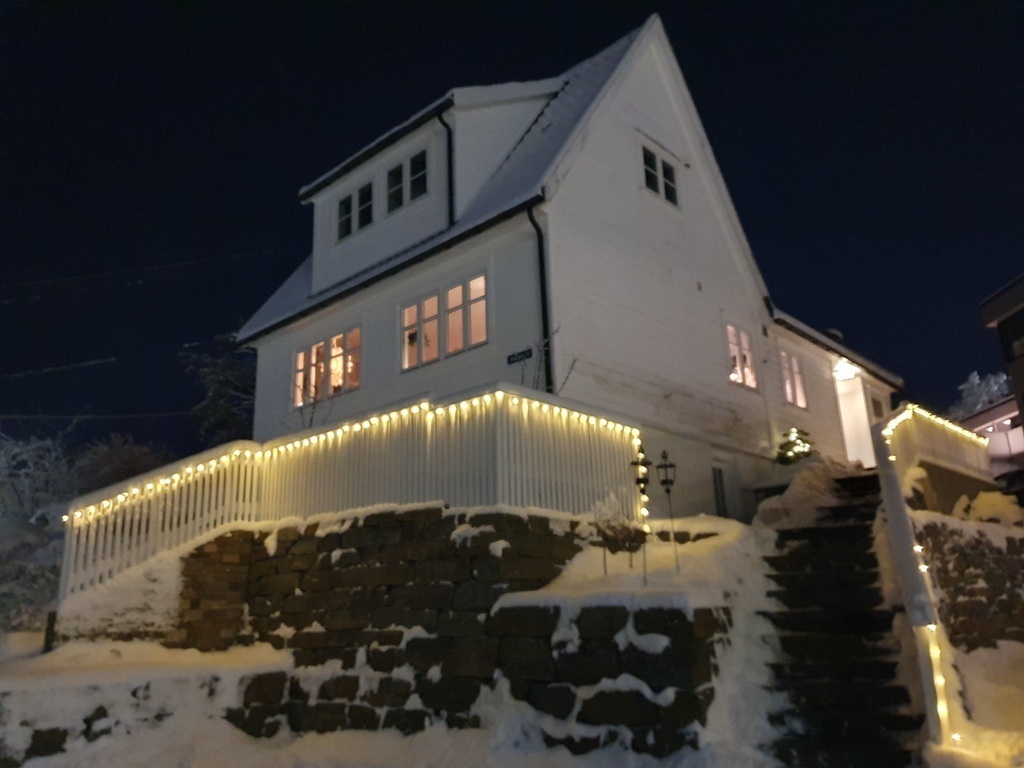 Our house in the winter