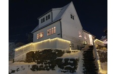 Our house in the winter