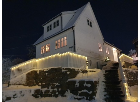 Our house in the winter