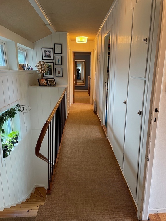 Going upstairs to the bedrooms