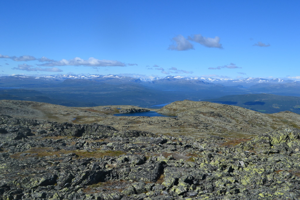 view on the mountains during a walk