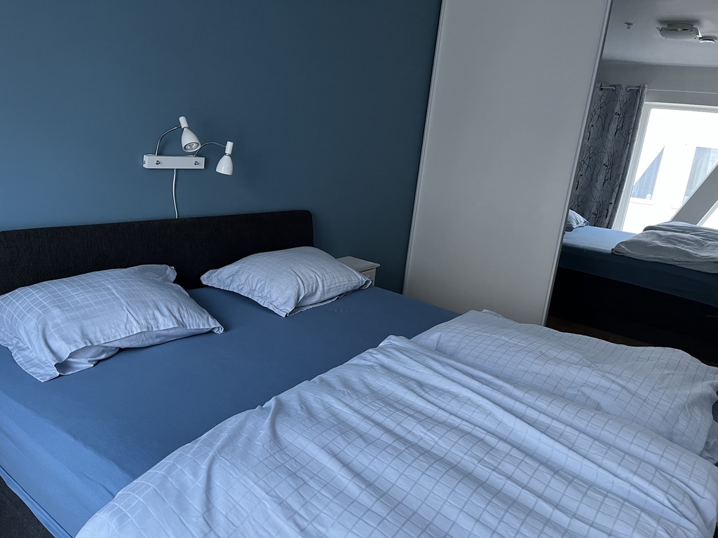 Main bedroom with large wardrobe