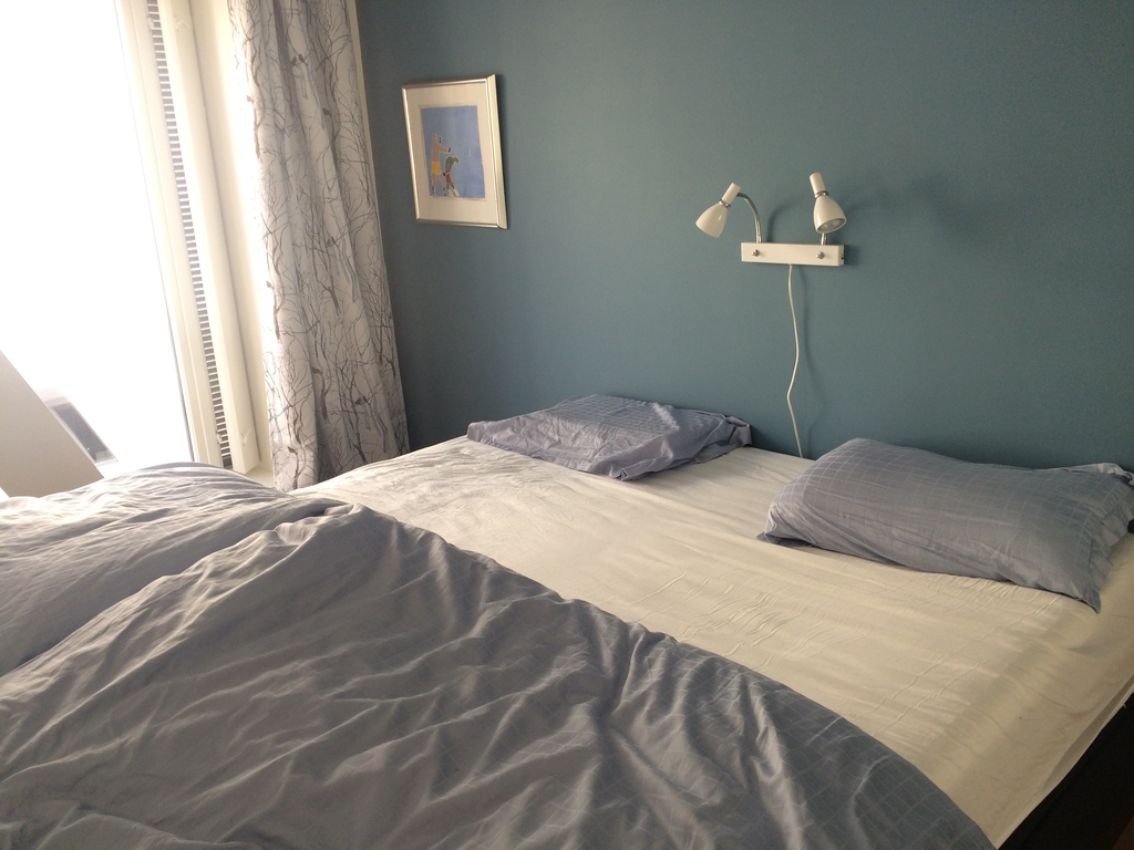 Master bedroom with comfy beds