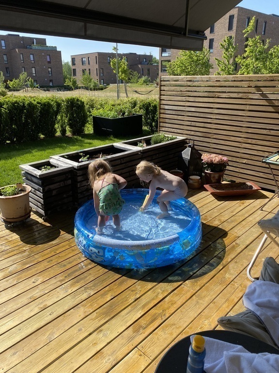 Grandchildren playing