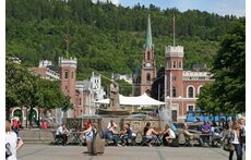 Bragernes torg - marketplace in Drammen