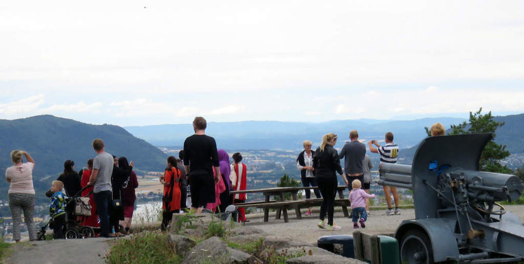 Drive up the famous Spiralen tunnel in Drammen and enjoy the view.  You can walk up to the top too.