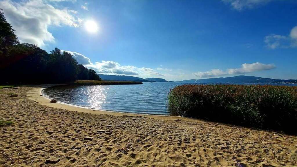 Gilhusodden is one of the beaches along the Drammensfjord.