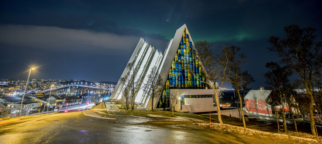 Tromsdalen Church, also known as Ishavskatedralen (The Arctic Cathedral) 