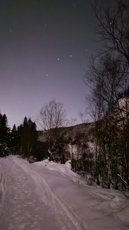 Starry winternight, 12 minutes drive from home