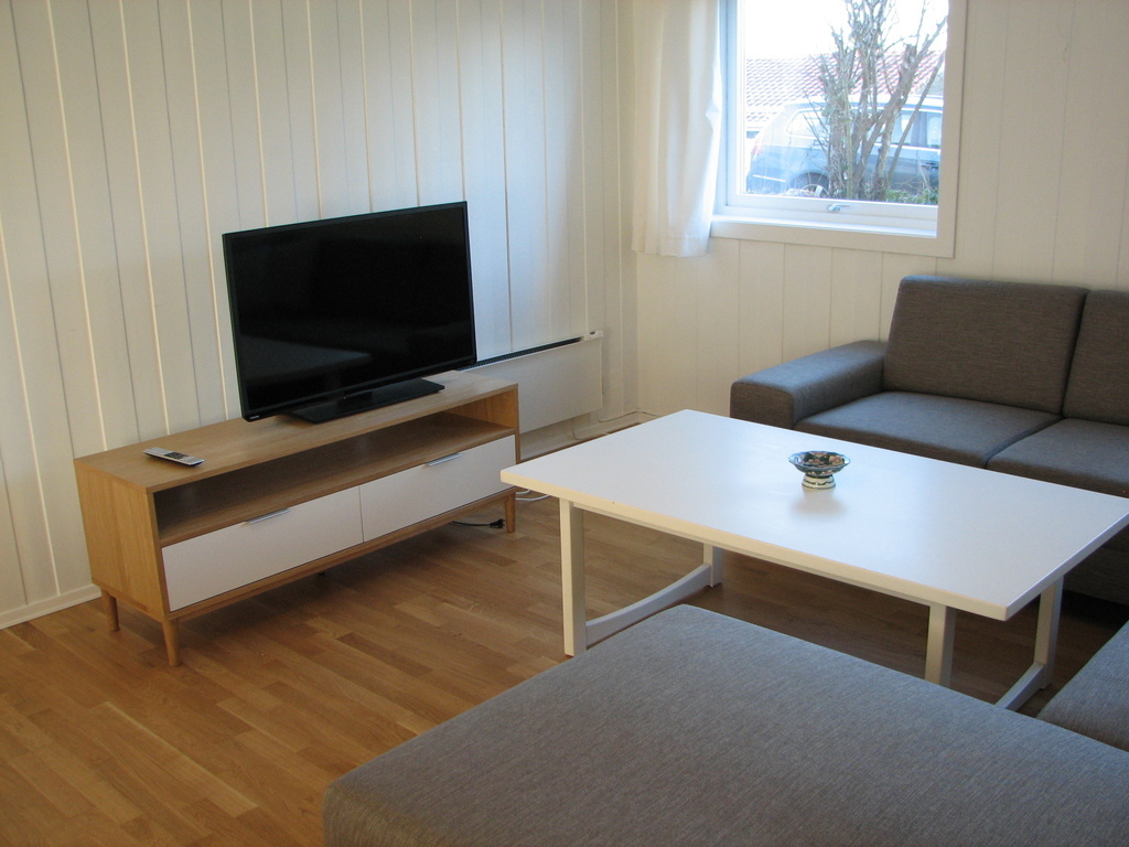 Bedroom 1 downstairs is also a big livingroom with heated floor