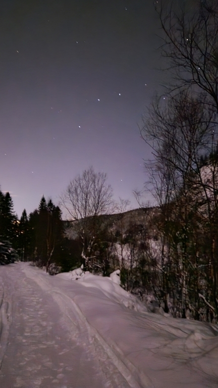 Starry winternight, 12 minutes drive from home