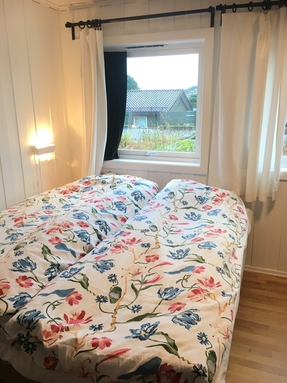 Bedroom 2 downstairs also has heated floor. 180 cm comfortable bed.